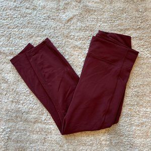 lululemon leggings maroon size 10!